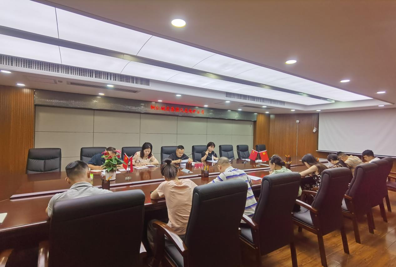 銅仁城交集團九龍地礦公司第二黨支部召開(kāi)集中學(xué)習研討會(huì )